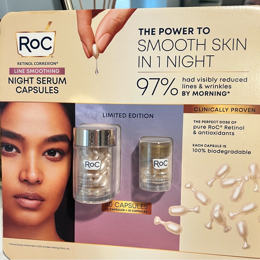 NET - RoC Retinol Correction Line Smoothing Night Serum Capsules Set